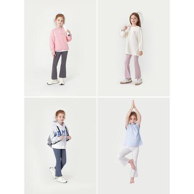 Mark Jenny Girls' Elastic Sports Leggings Yoga Pants Flared Pants Children's Pants Spring and Autumn Style 231621