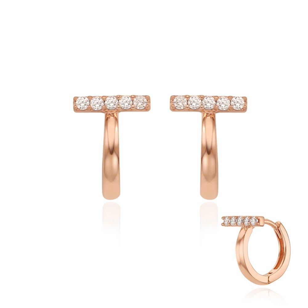 STONEHENGE Silver One-Touch Earrings Sc1672