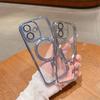 Luxury Plating Magnetic For Magsafe Clear Bumper Case For iPhone 16 15 14 13 12 11 Pro Max Plus XR XS 7 8 Wireless Charge Cover