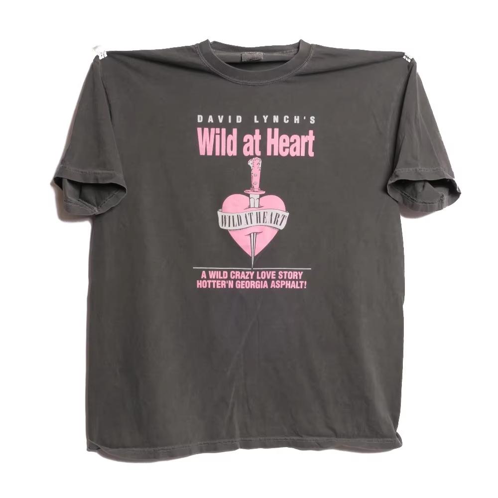 

Women Unisex Wild At Heart Tee Shirt Hotter n Georgia Asphalt David Lynch Film Nicolas Cage Twin Peaks Creator Criterion Shirt 4XL