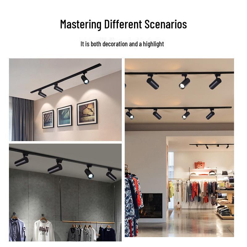 Full Spectrum COB LED Track Spotlight for Living Room & Shop