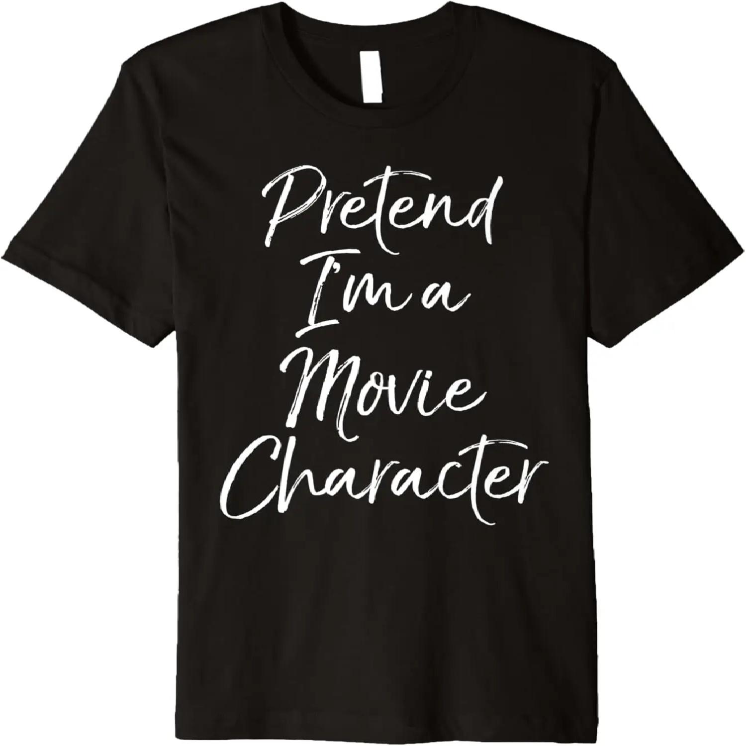 Easy Halloween Costume Lazy Pretend I m a Movie Character Premium T-Shirt S
