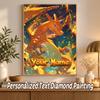 Charizard Custom Name Diamond Painting Personalized 5D Full Drill DIY Diamond Art Home Decor