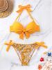 European & American Style Cross-Border Sexy Beach Split Bikini Women's Swimsuit