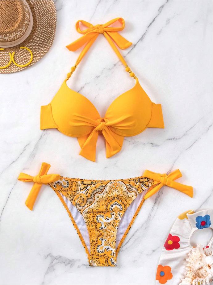 European & American Style Cross-Border Sexy Beach Split Bikini Women's Swimsuit