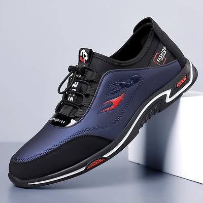 Új Cipők Férfiaknak Bőr Alkalmi Cipők Divatos Lapos Szabadidős Sportcipők Utcai Cool Bújós Sneaker