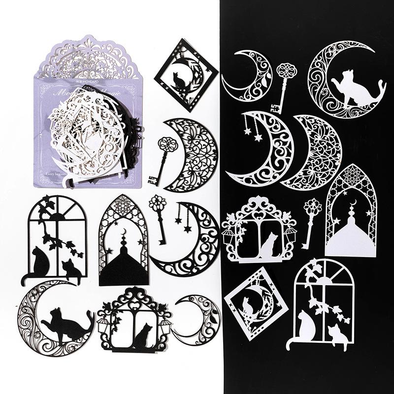 

20 pcs Vintage Hollowed-out theme material paper Planner Decorative Hand Account Scrapbooking accessories Craft Supplies