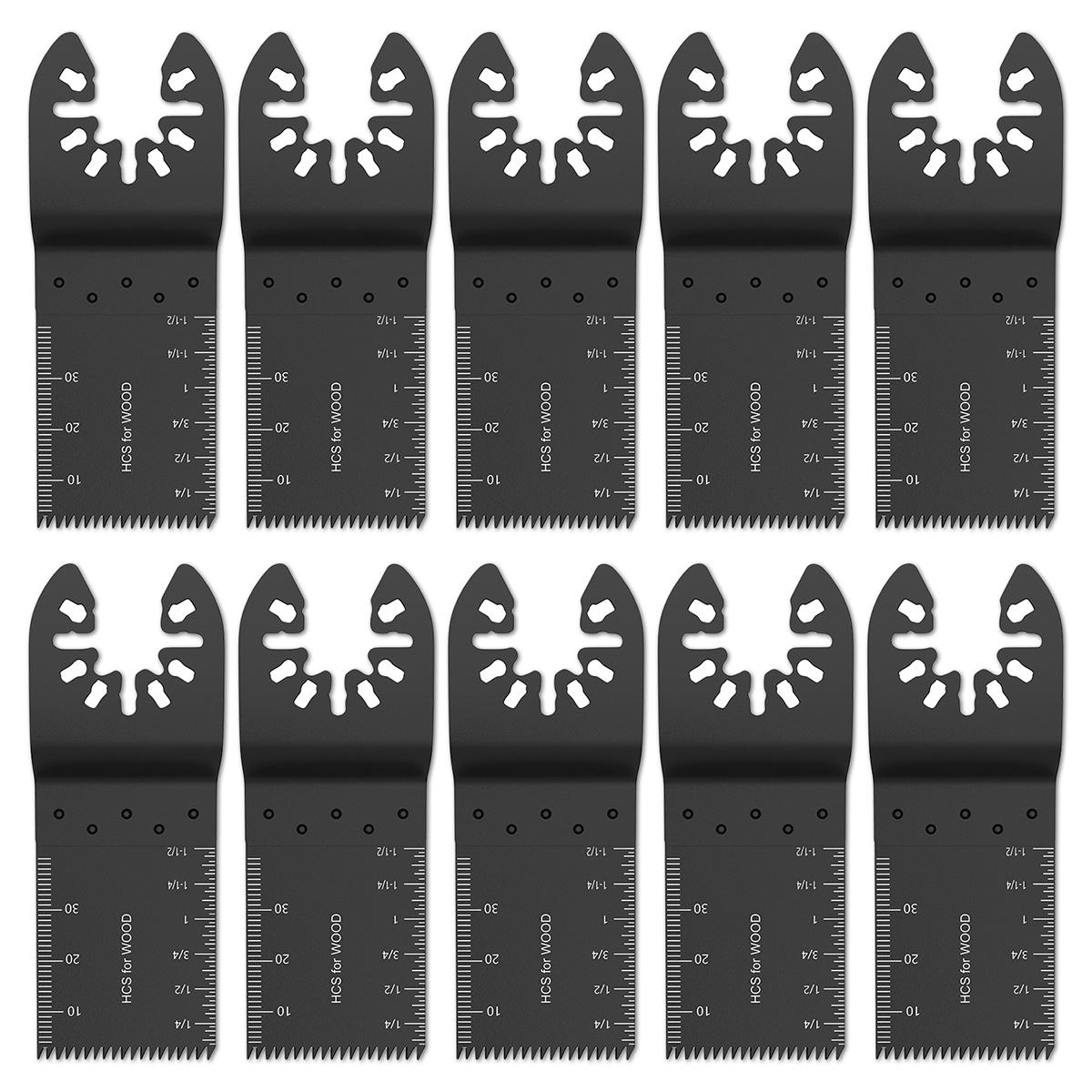 

50 шт. осциллирующих пильных полотен, биметаллическая дуговая кромка, многофункциональное пильное полотно, режущее полотно для дерева/металла/пластика, реноватор