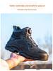 High-Top Steel Toe Safety Boots: Anti-Smash, Anti-Puncture, Ankle Support, Comfortable for Long Standing.