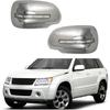 Compatible For Suzuki Grand Vitara SUV 2008 2009 2010 2011 2012-2015 Side Light Mirror Covers Trims Rearview Mirror Housing Chrome
