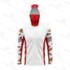 Mens Long Sleeve Fishing Shirt With Face Cover UV Protection Quick Dry Breathable Ice Silk Feel Outdoor Angling Apparel