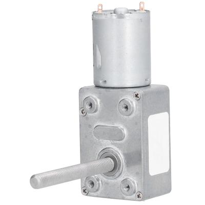 Gear Motor Speed Reduction Worm Self Locking M6 Thread 50mm Shaft Length JGY‑370DC12V 10RPM