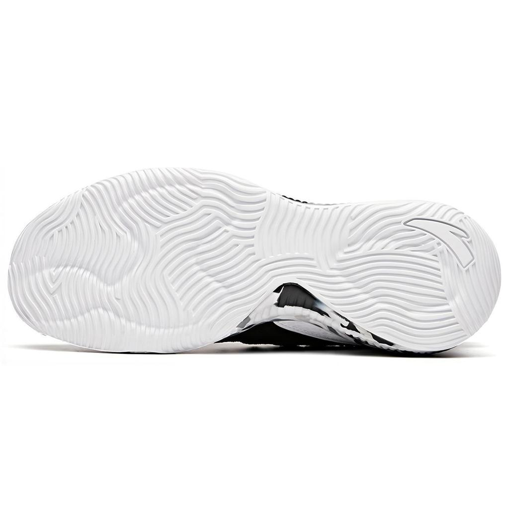 Anta Comfortable Versatile Low-Top Basketball Shoes Men Sneakers Black White 112031606-2