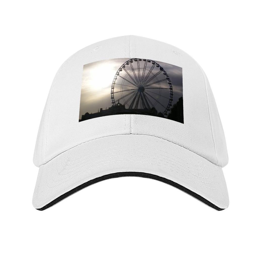 Ferris Wheel In Torquay Devon Baseball Cap Big Size Hat Hat Luxury Brand party Hat Kids Womens Hats Mens