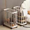 Large Capacity Laundry Basket Movable Breathable Dirty Clothes Storage Basket With Wheels Multifunctional Plastic Trolley