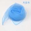 10pcs 70x70cm Candy Colors Sheer Transparent Organza Chiffon Scarf Girls Women Dance Performance Square Neck Scarf
