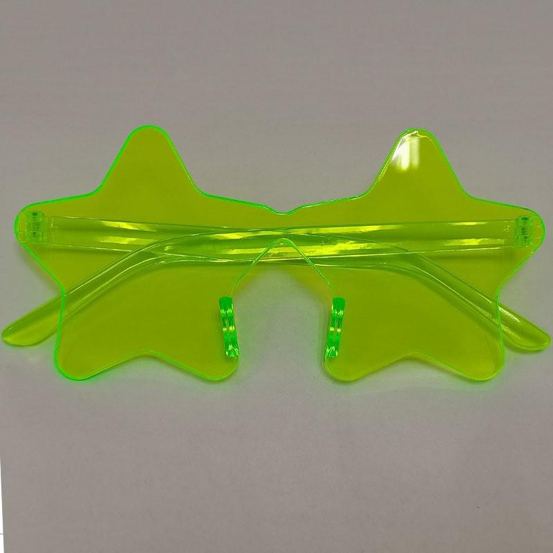 Trendy Multi-Color Star Frameless Sunglasses for Parties & Beach