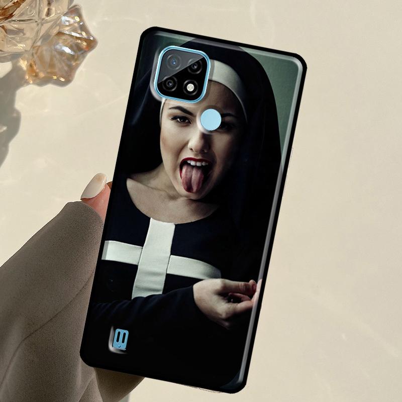 Sister Nun For Realme GT 7 Pro GT 6T 6 5 C67 C61 C55 C53 C51 C21Y C25S C75 10 11 12 13 14 Pro Plus Case