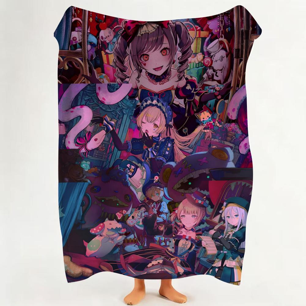 Game B BanG D Dream Throw Flannel Throw Blanket Suitable for Sofa Living Room Bedroom