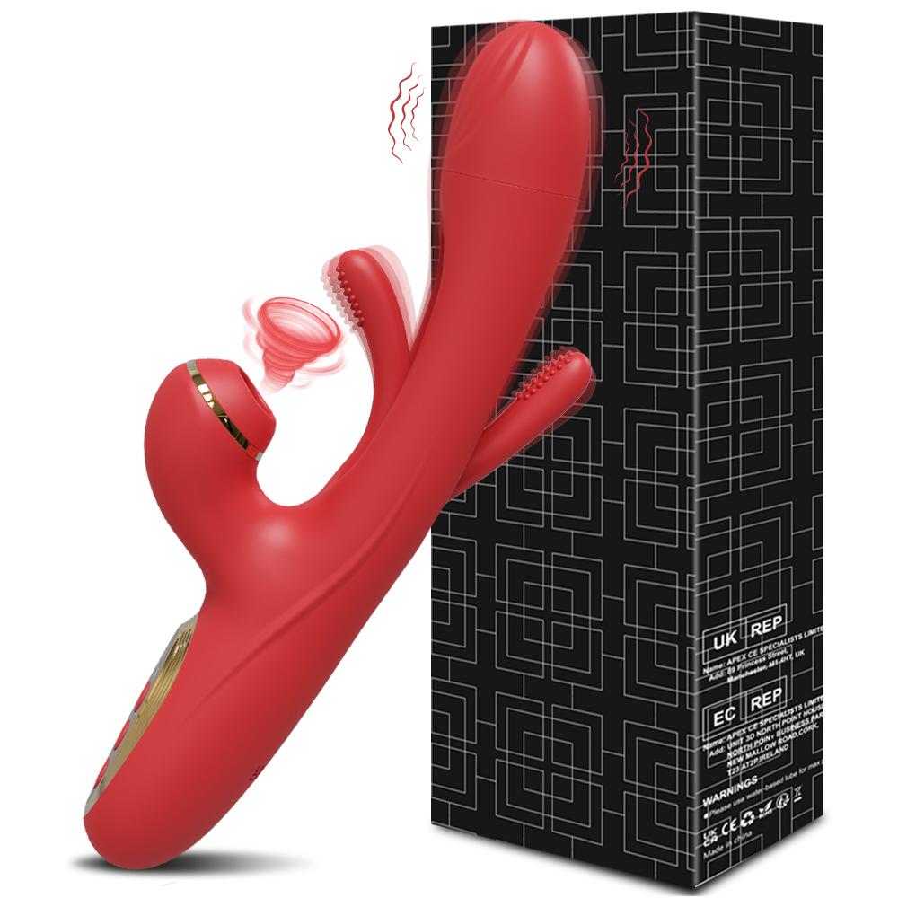 Tapping Flapping Vibrator for Women Clitoris Clit Sucker Stimulator Powerful Sex Toy Woman Female Rabbit Sucking Vibrators