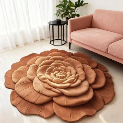 3D Квітковий Килимок для Підлоги Абсорбуючий Квітковий Килимок для Ванної Швидковисихаючий Килимок для Підлоги з Протиковзкою Підкладкою для Кухні Спальні Передпокою Туалетного Столика