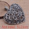 Big Heart Shaped Charms Pendant For Bracelet Necklace Jewelry Making Craft Findings