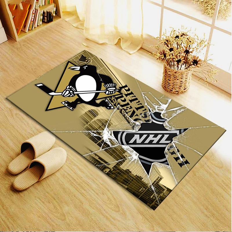 Pittsburgh Penguins Carpet Rug for Living Room Bedroom Home Sofa Decoration,Kids Play Non-slip Floor Mat