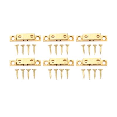 6 Set Cabinet Door Catch Brass Cabinet Door Closet Ball Tension Catch Latch with Gold Screw for Most Cabinets 50mm   2in