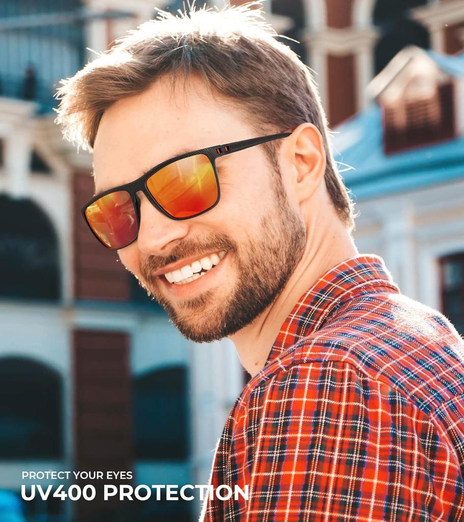 Polarized Sunglasses For Men Lightweight Sun Glasses With Uv Protection For Driving Fishing Golf