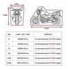 Motorcycle Cover All Season Universal Outdoor Waterproof Sun Protection Motorbike Dust Covers Lock-Holes And Night Reflective