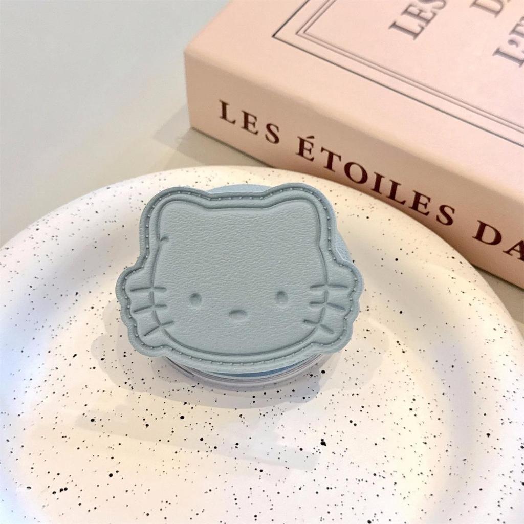 Cartoon Kitty Macaron Leather Case for MagSafe – Strong Adsorption