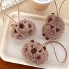 Pack of 4 Capybara Plush Keychains Charm Animal Shaped Keyring Bag and Phone Pendants Accessories Handmade Decoration