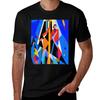 A Vividly Colored Abstract Composition Tshirt Plus Size Basic Cotton Tshirt