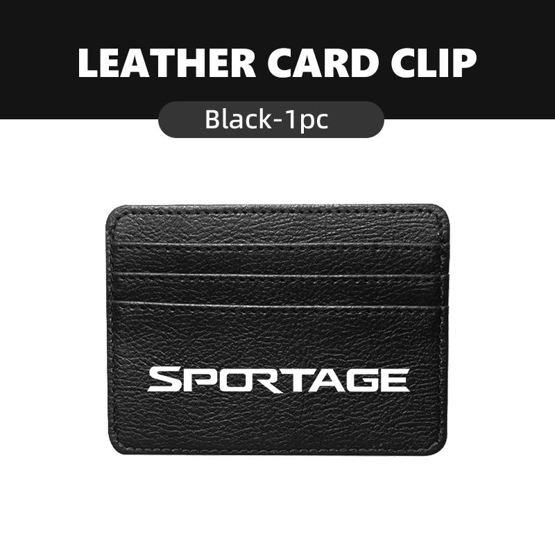 RVGH1 Portable Leather Multi Slot Credit Card Holder Wallet Gift For KIA Sportage 2016 2017 2018 Sephia Stonic Carens