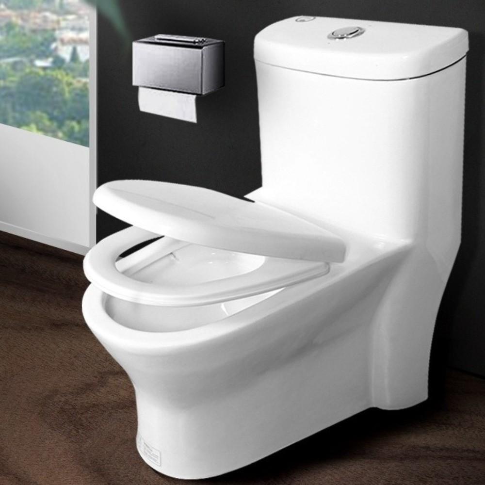 Easy Clean Thickened Toilet Seat Cover Quick Release Double Layer Universal Toilet Seat Plastic Quiet Toilet Lid Modern Style