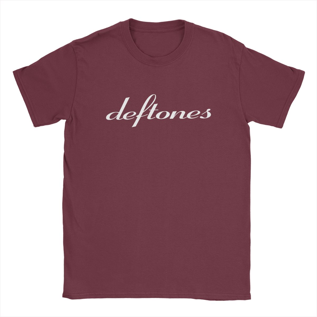 

Deftones White Logo T-Shirts for Men Harajuku Gothic Japanese Vintage Cotton Tee Round Neck Short Sleeve T Shirts Plus Size L