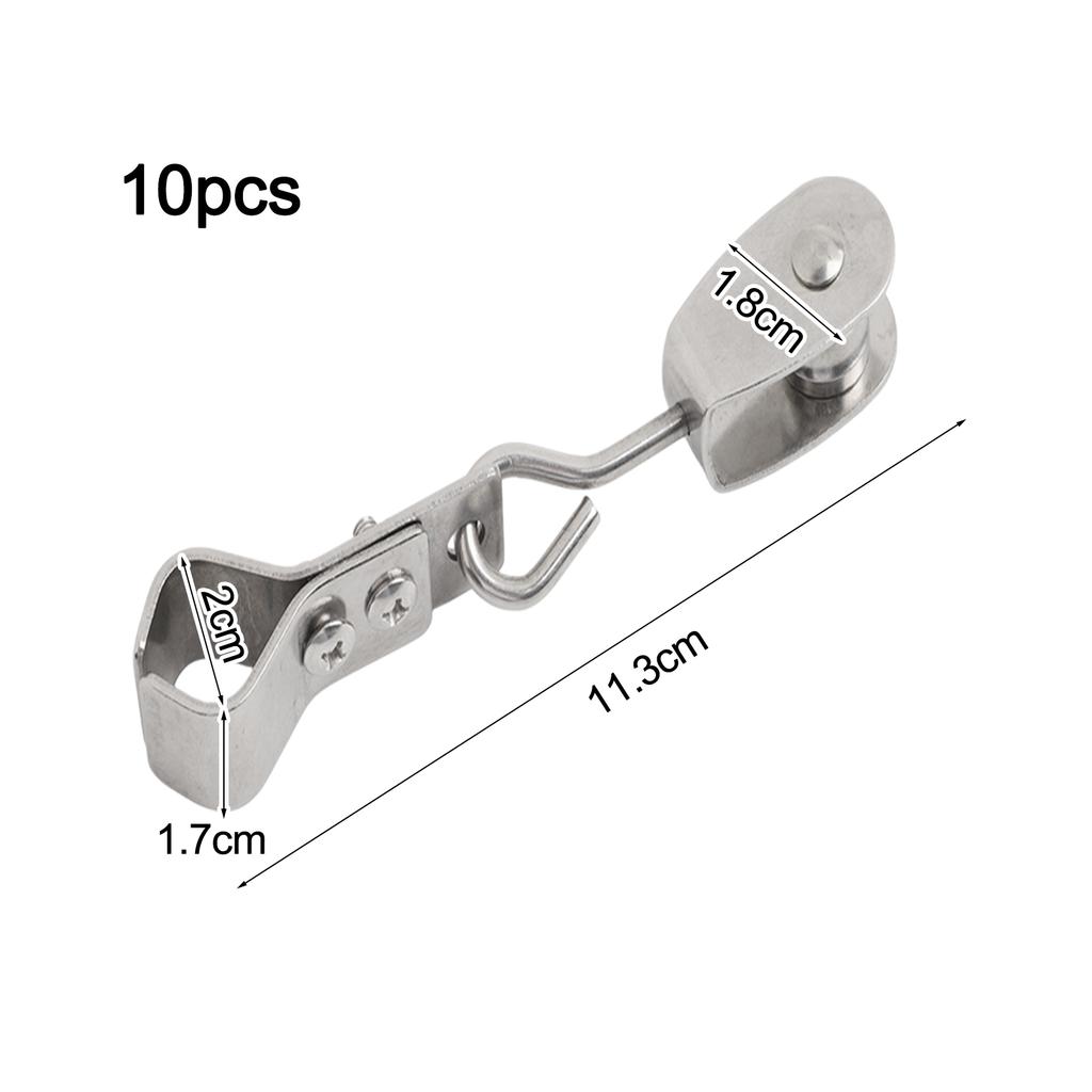 Weather Resistant Shade Sail Hardware Stainless Steel Pulley 10pcs Pulley Wheels
