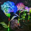 Fairy Hydrangea Light, LED Solar Stake Lights, Waterproof Powered Outdoor Garden Artificial Hydrangea Flower Light