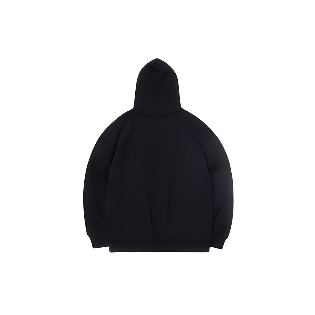 Li Ning Casual Sports Hooded Pullover Sweatshirt Women Sweatshirt Standard-Black AWDQ678-4