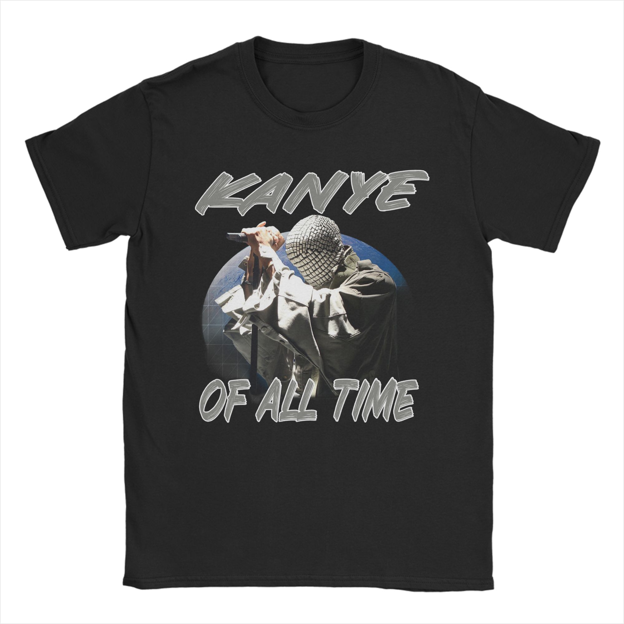 

Unisexs TShirts Kanye West Funny Pure Cotton Tees Short Sleeve T Shirt O Neck Clothing Original 4XL