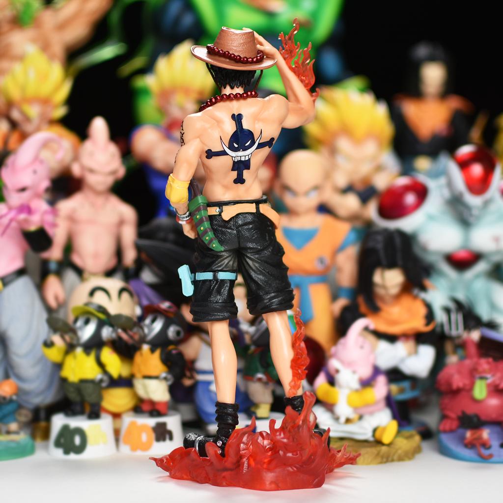 24.5cm/9.64in Anime One Piece Figure One Piece Action Figures Ace Figurine Statue Collection Toy Gift