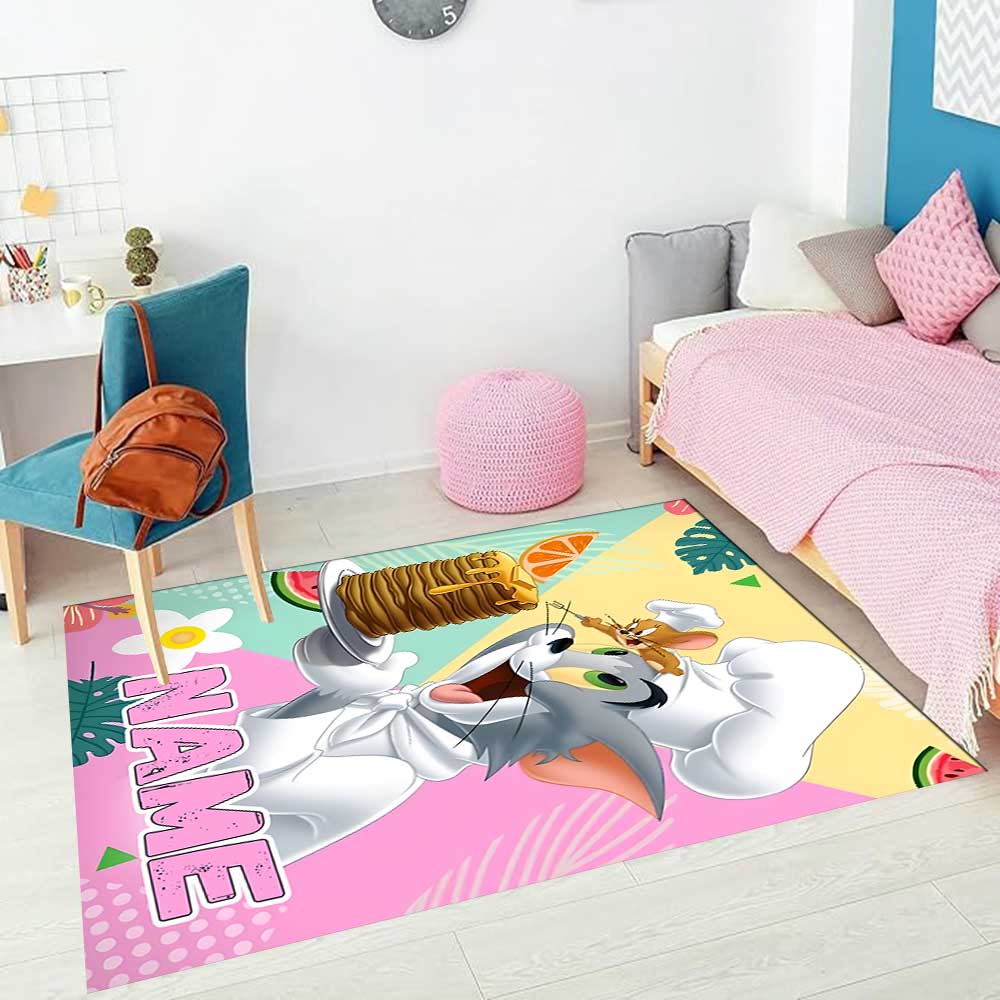 Warner Bros. Lavori (75) Personalizza il tuo tappeto con nome, cuscino per sedia da ufficio, regalo per camera da letto, soggiorno di casa.