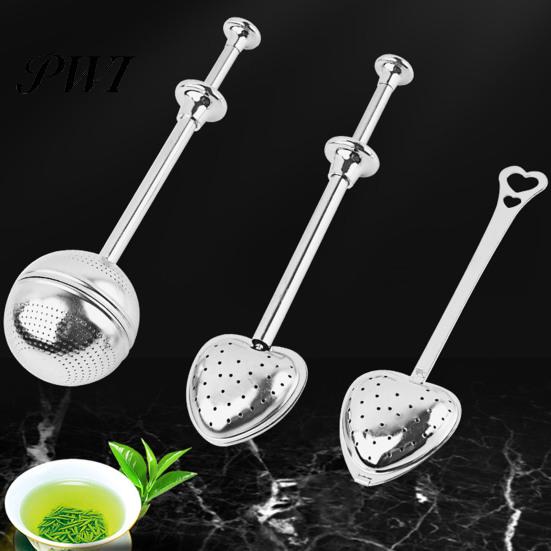 Tea Strainer Infuser Reusable Food Grade Stainless Steel Spherical Pressed Design Mesh for Mug