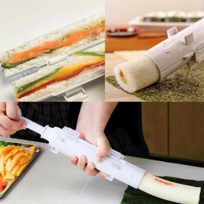 Kit Rullo per Sushi, Bazooka per Sushi, Durevole Macchina Cuoci Riso da Campeggio, Stampo per Cucinare Facilmente Sushi, Rotoli, Migliore Strumento da Cucina per Sushi