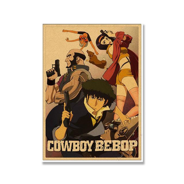 Japan Anime Posters Vintage Cowboy Creativity Posters Canvas Paintings Posters and Prints Living Home BedRoom Bar Artwork Decor No Frame