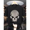 Men'S Casual Skull Graphic T-Shirt - Short Sleeve, Soft Round Neck, Summer Streetwear, Everyday Tshirt | Comfortable Fit