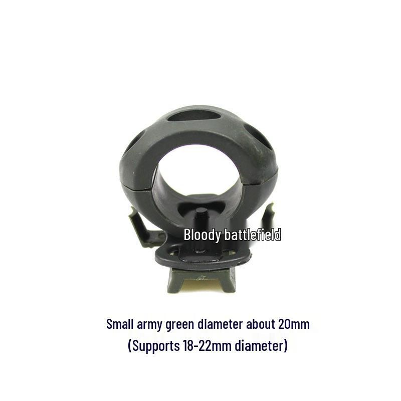 Helmet-Compatible Flashlight Mount for Cycling Accessories