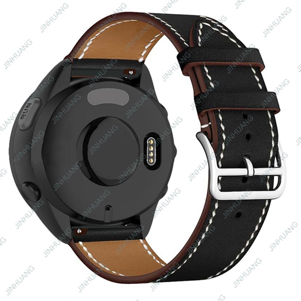 Leather Strap For GARMIN Venu 3 2 SQ2 2plus Luxury WatchBand For Active 6 5  Vivoactive 4 3 Vivomove 3 Paintings Bracelet