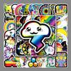 50 Cartoon Personality Graffiti Stickers for Luggage, Laptops, Scooters, Cars