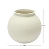 Matte Ceramic Round Vase Decorative Home Décor Soft Minimalist Design Indoor Floral Display 6.69 inch Elegant Centerpiece